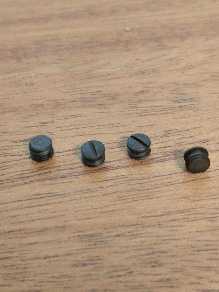 Machine screws blue Positive stop plug size 6-48