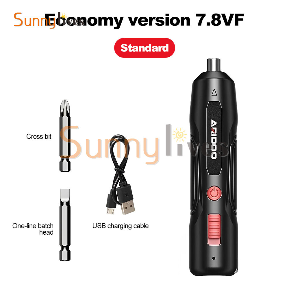 Portable Electric Screwdriver Compact USB Rechargeable Screw Driver Power Tool ~