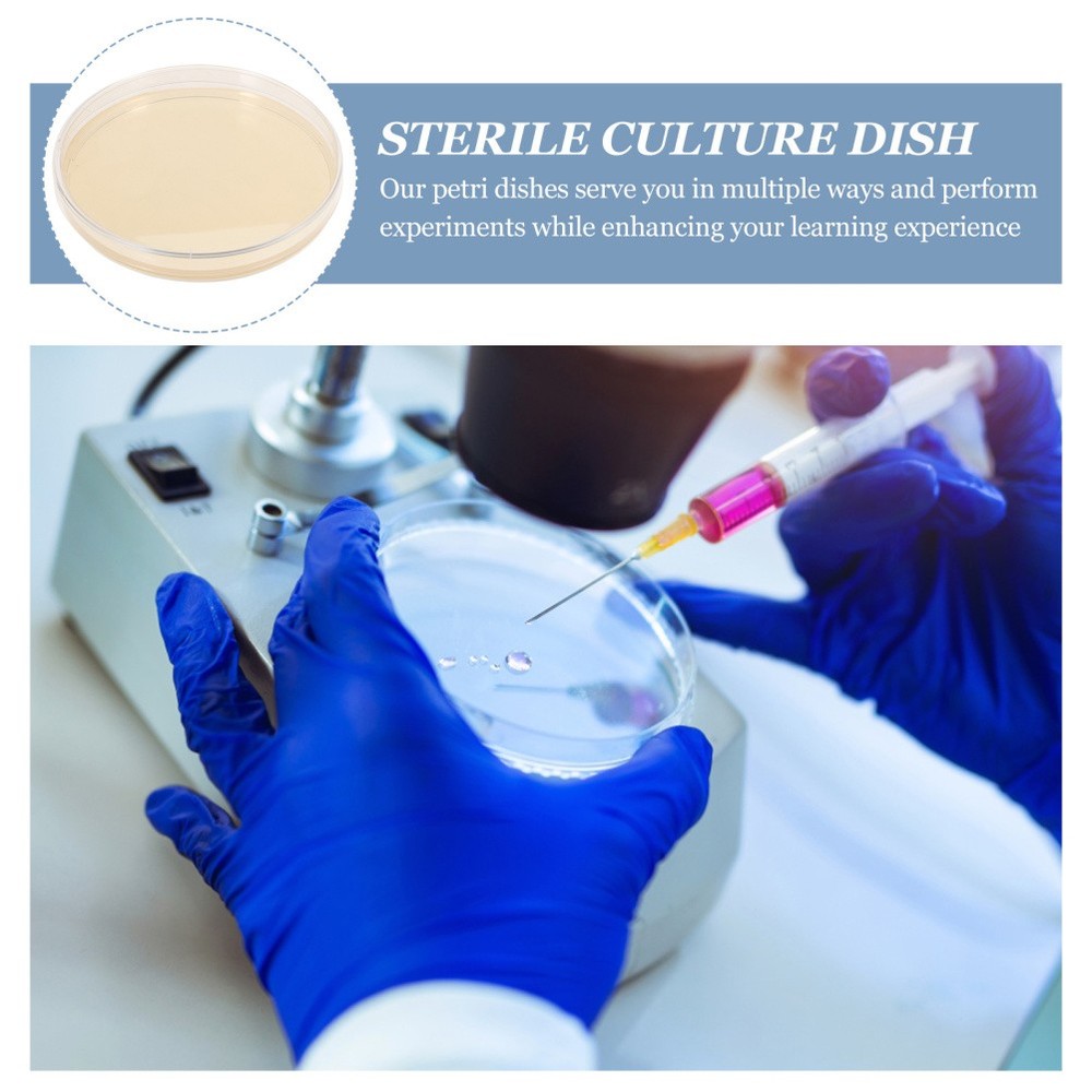 10 Pcs Prepoured Petri Dish Nutrient Agar Plate Extract