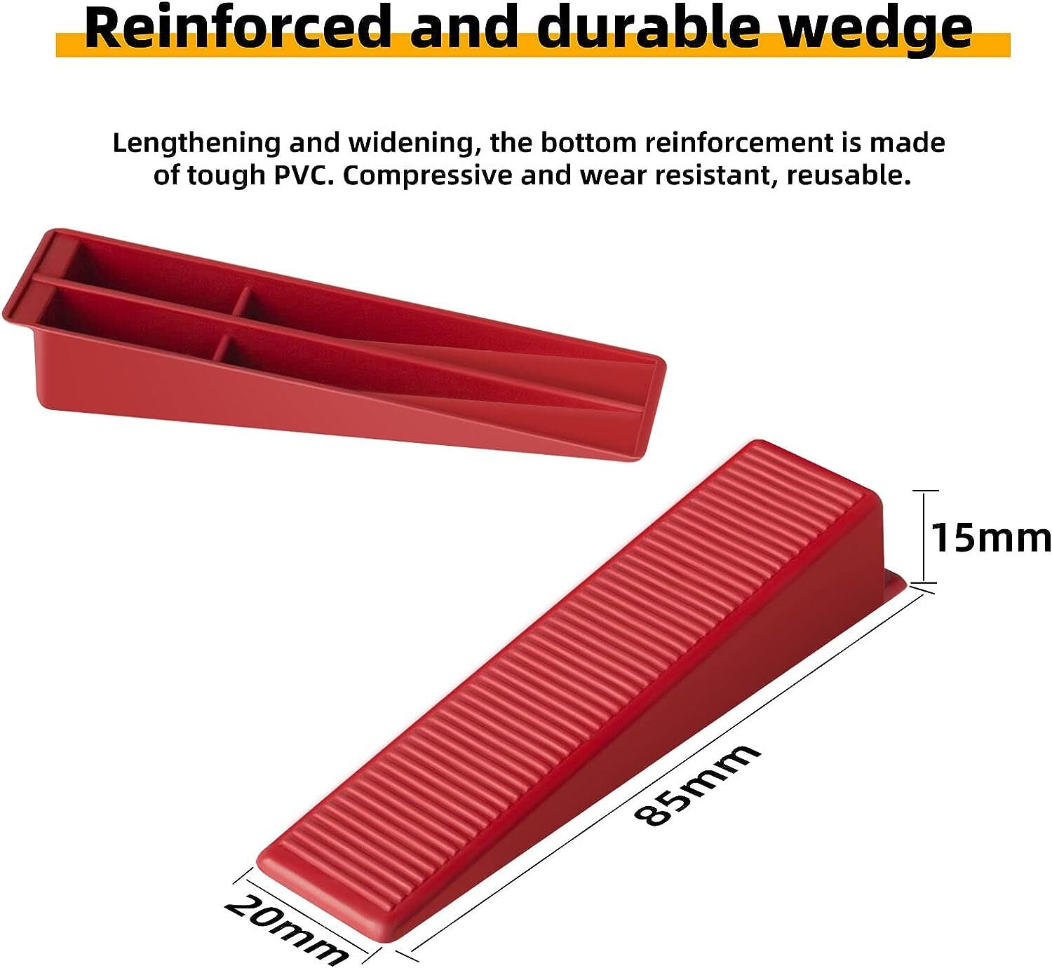 200-1000 Clip Tile Leveling System Kit Floor Wall 1-3mm Tile Spacer Tiling Tool