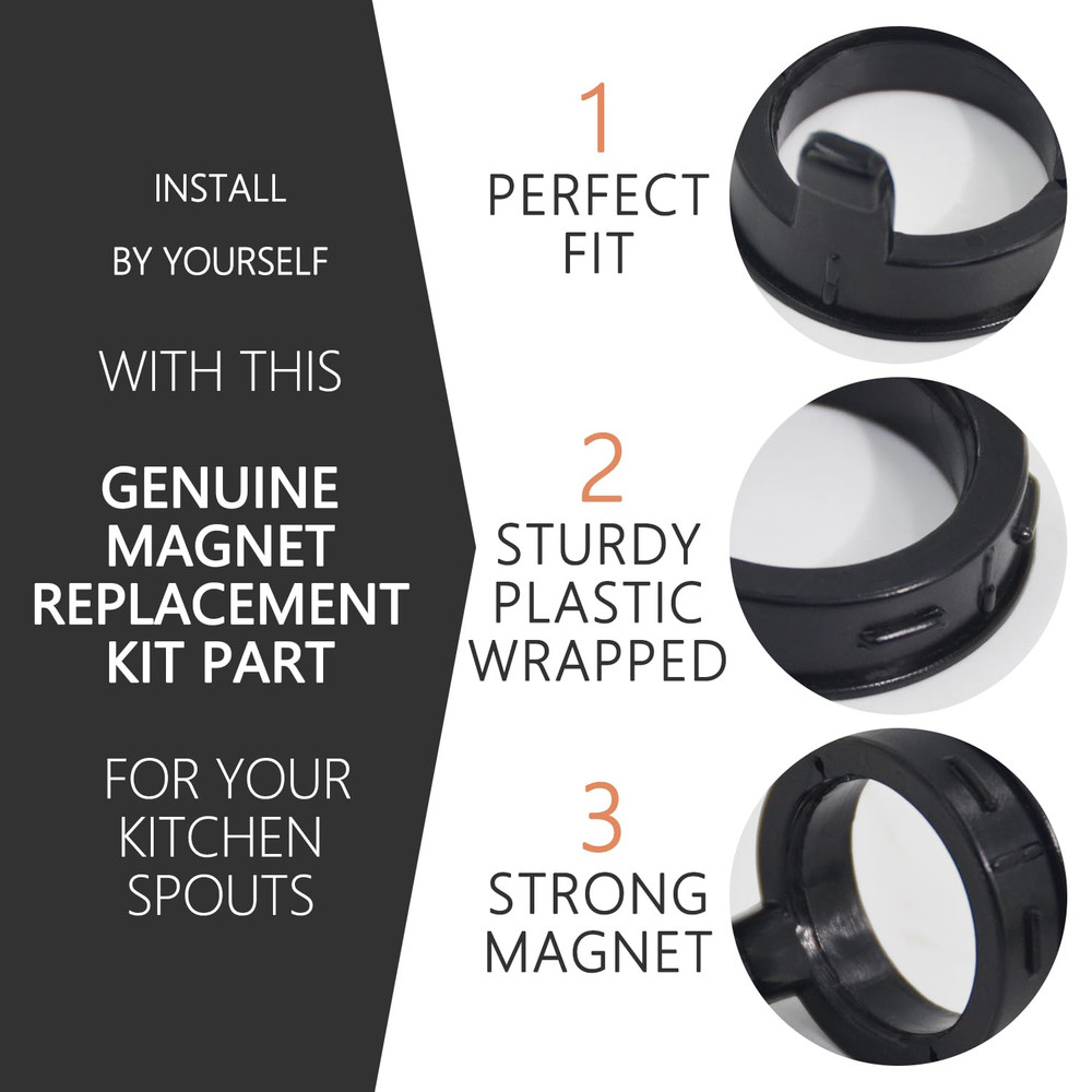RP80977 Plumbing Magnet Replacement Compatible with Delta Kitchen black