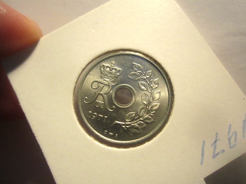 UNC 1971 DENMARK 25 ORE