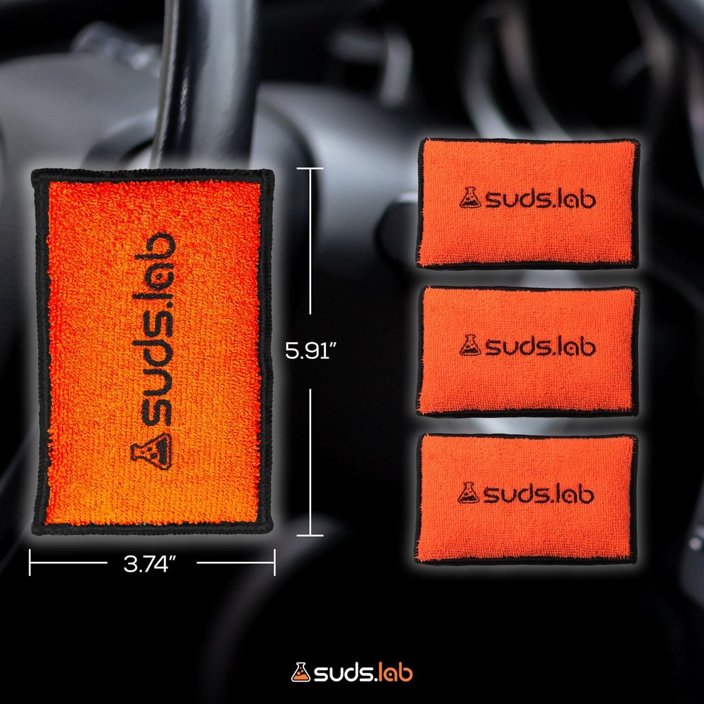 DS Microfiber Detailing Scrub Pad 2 Pack - Car Interior Cleaning & Detailing