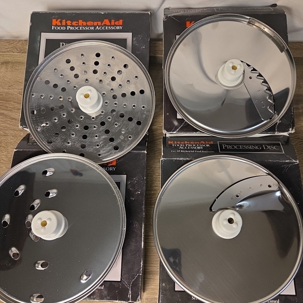 Kitchen Aid Processor Thick Slicing Discs Set (4) KFPSH6 KFPFF KFPSL6 KFPPS