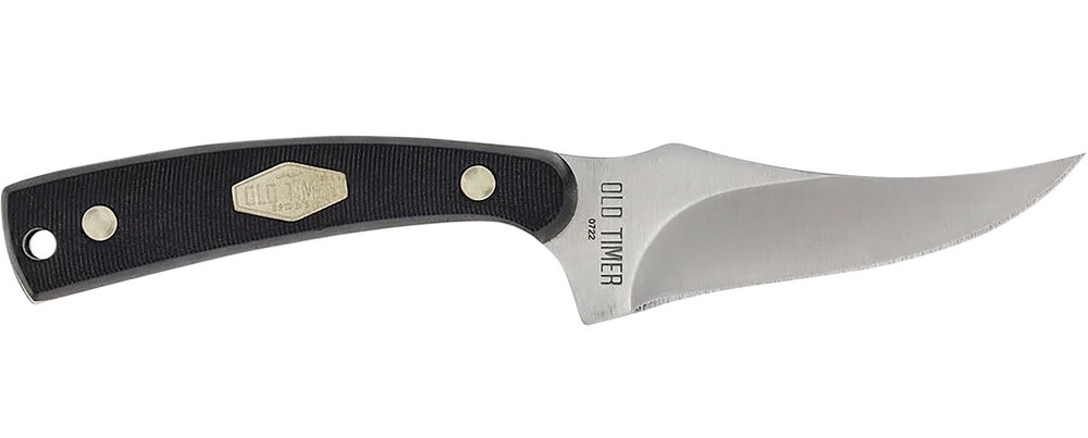 Old Timer 1179216 Sharpfinger 3.30" Fixed Clip Point Plain Stainless Steel Blade