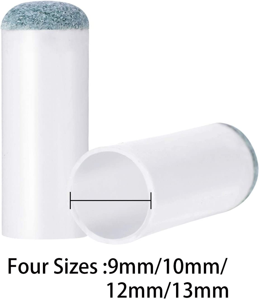 40 Assorted Slip on Pool Cue Tips Billiard Cue Tips Slip-On Cue Tip Replacement