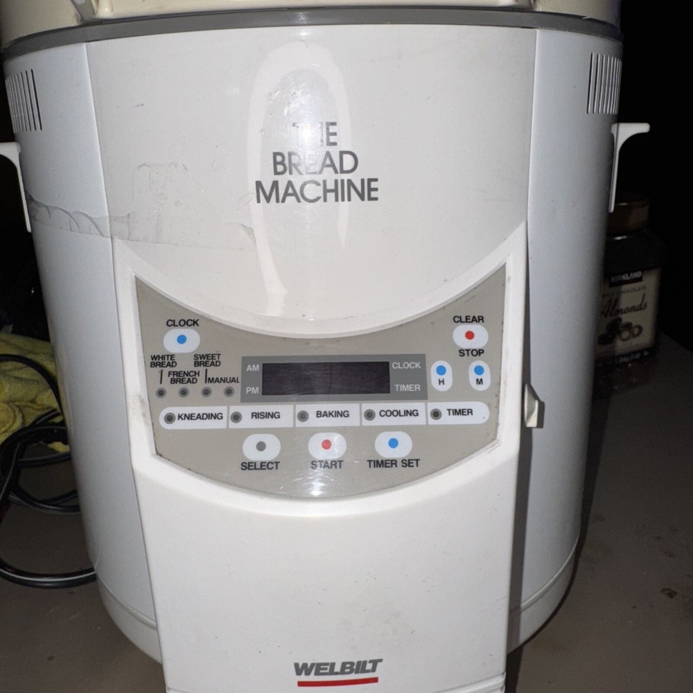 Welbilt The Bread Machine Model ABM-100-3 Bread Maker w/ Instructions