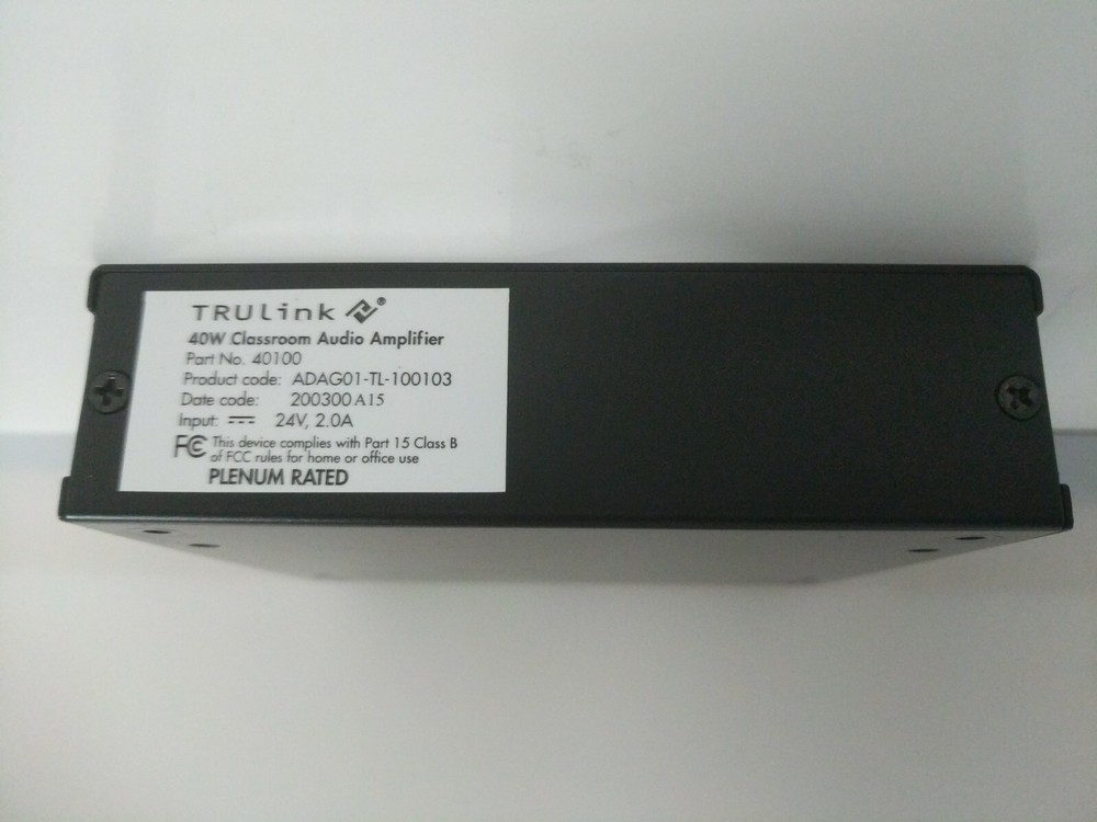 TruLink 40100 40W Classroom Audio Amplifier