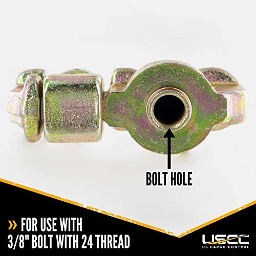 L Track Double Stud Fitting with Bolt Thread, Use with L Track Rails in Your