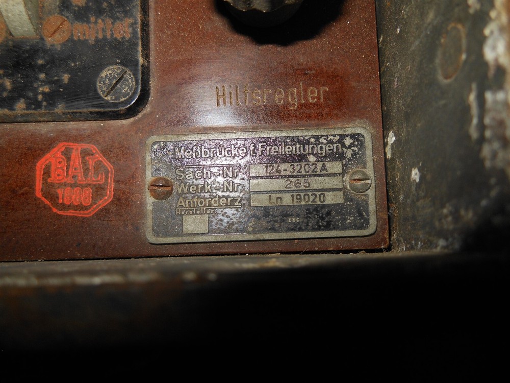 WW2 German Luftwaffe Messbrücke Ohmmeter - COMMUNICATION LINE TESTING UNIT