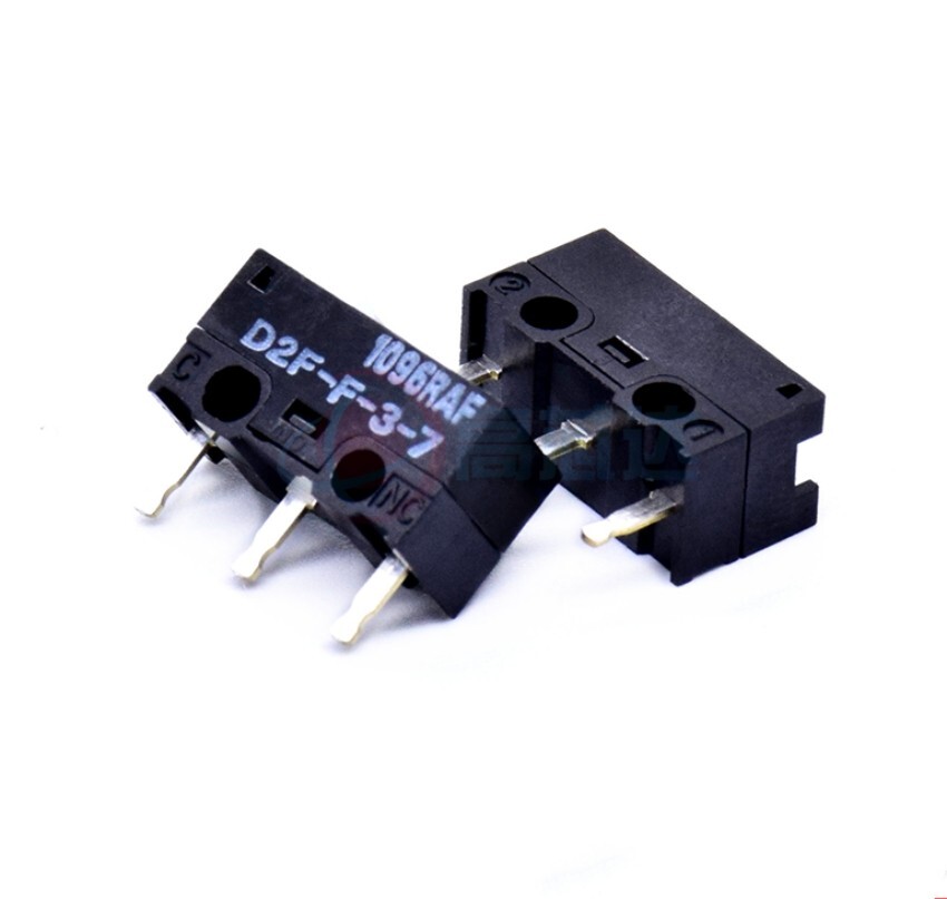 2pcs OMRON D2F-F-3-7 mouse microswitch 3-pin microswitch