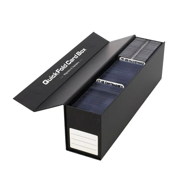 Trading Card Storage Boxes Quick Fold Box - Magnetics Closure & Fits Top Loader