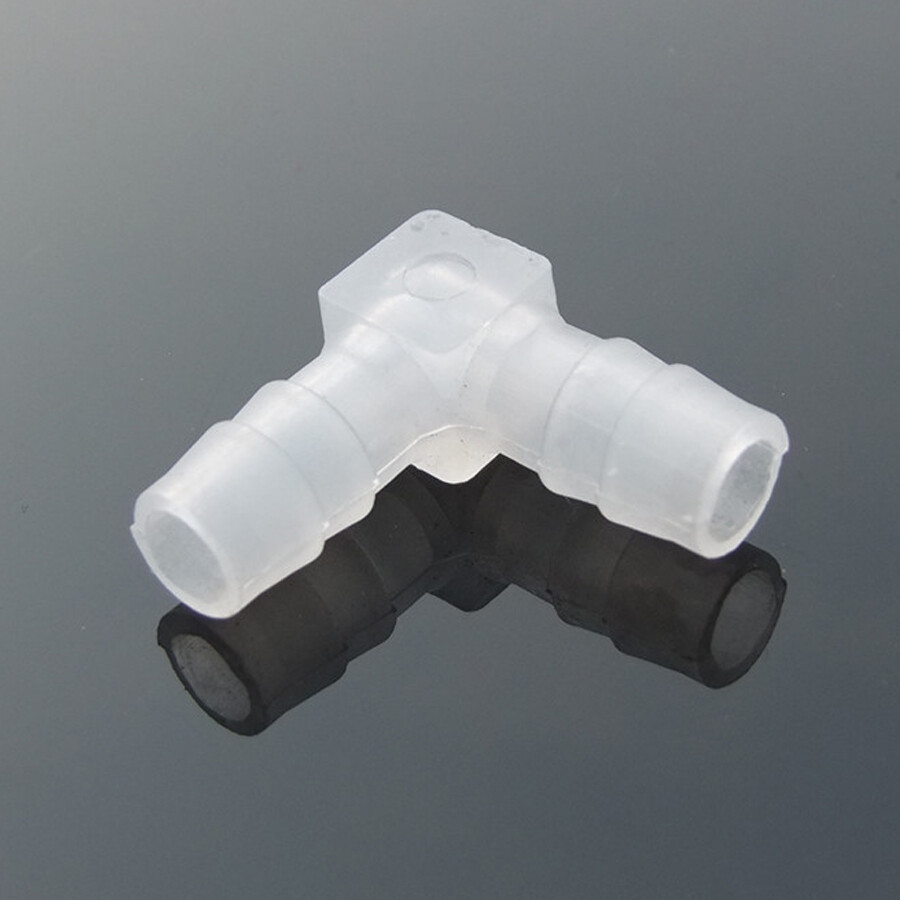 90 Degrees Elbow Hose Joiner Barbed Splicer Plastic Pipe Connector 2.4mm - 20mm