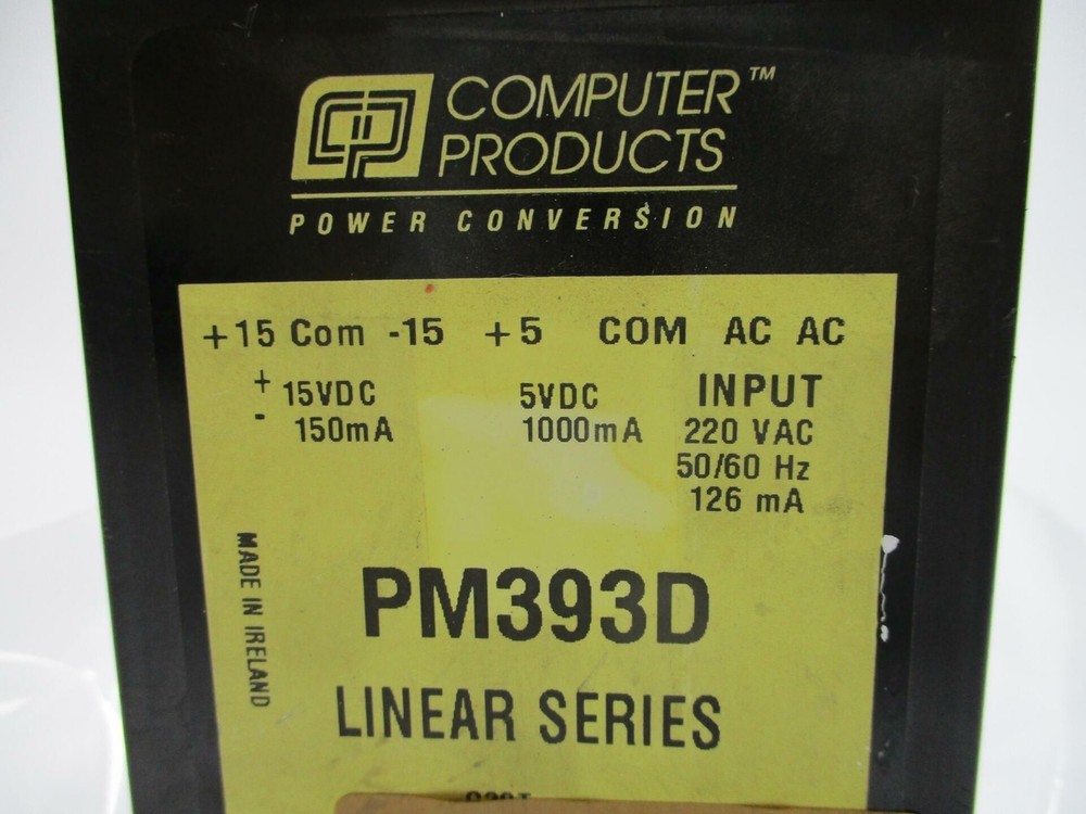 COMPUTER PRODUCTS PM393D PPOWER SUPPLY 220VAC NSNP