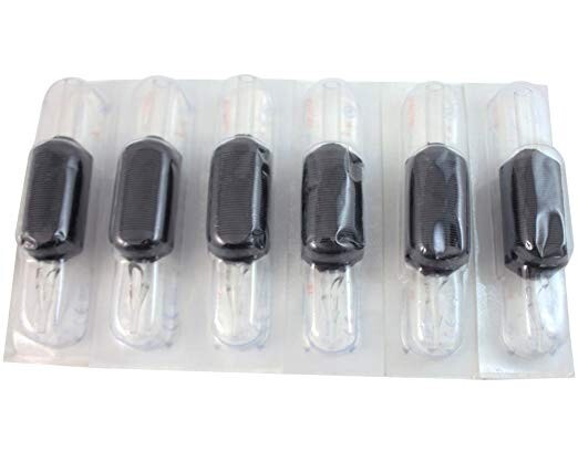 1 Inch 25mm 20 PCS Tattoo Disposable Tubes Round Tubes, Flat Tube, Diamond Tube