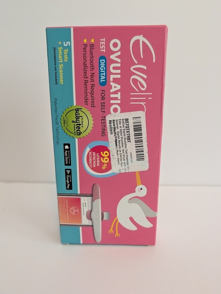 Eveline Digital Ovulation Test Predictor Kit - 5 Tests + Smart Scanner - New