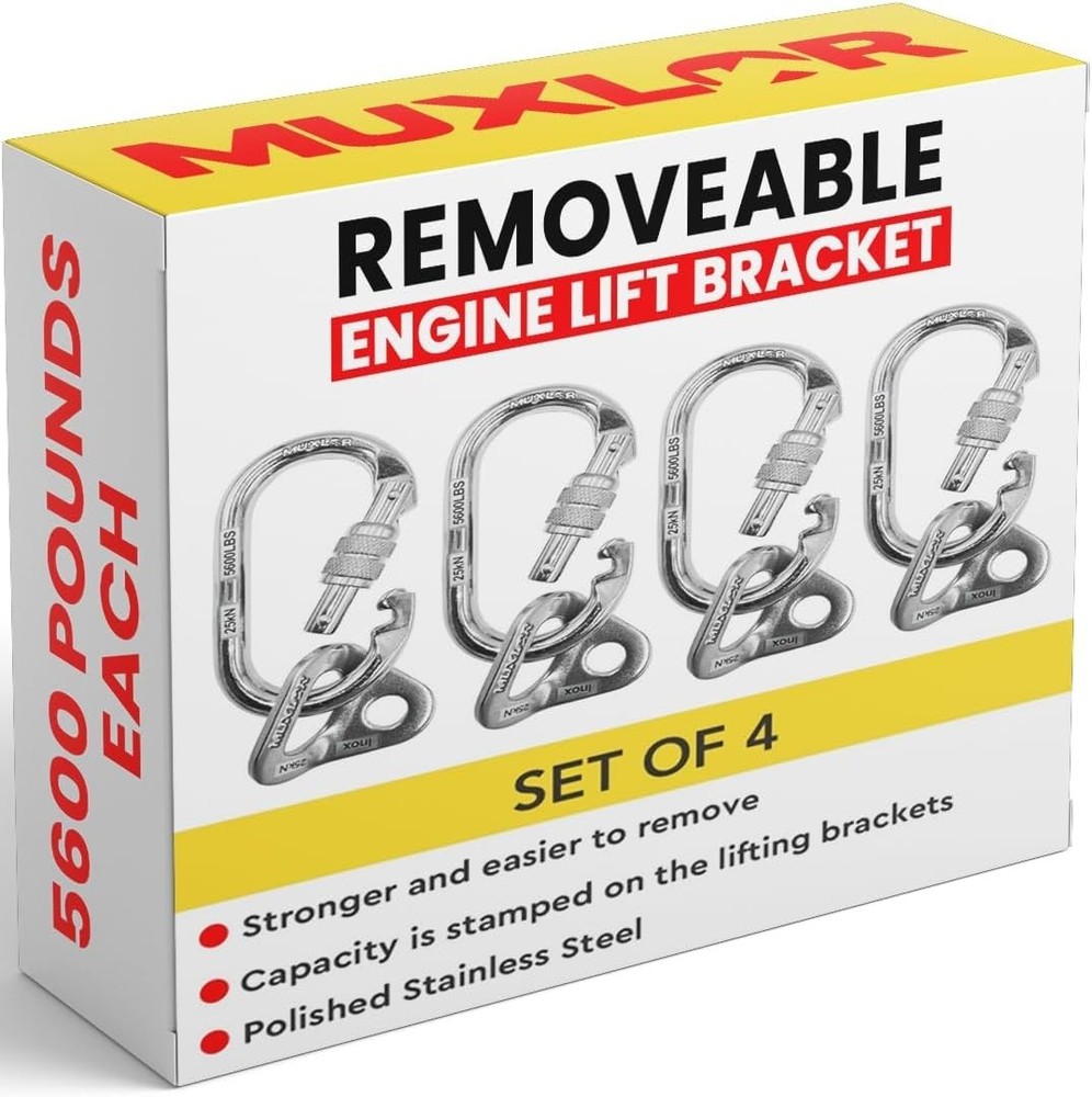 Versatile Removable Engine Lift Bracket - 5600 lb Load for Easy Engine Handling