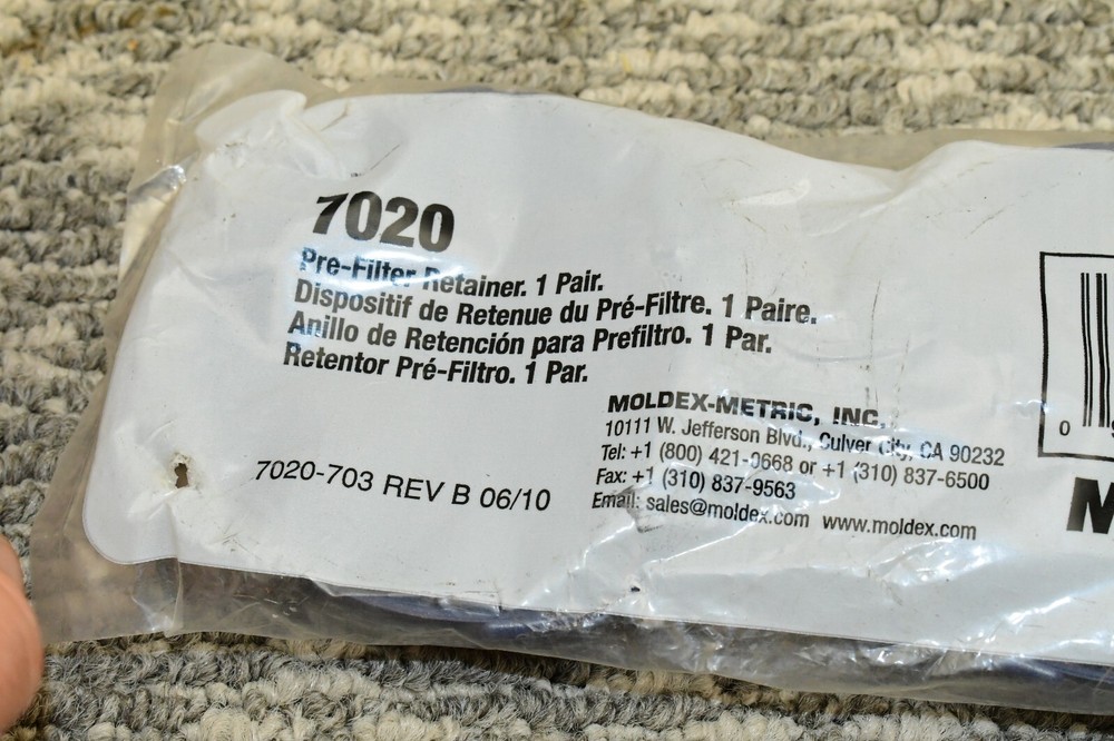 Moldex 7020 Prefilter Retainer - 2-PACK - Sealed, FAST SHIPPING