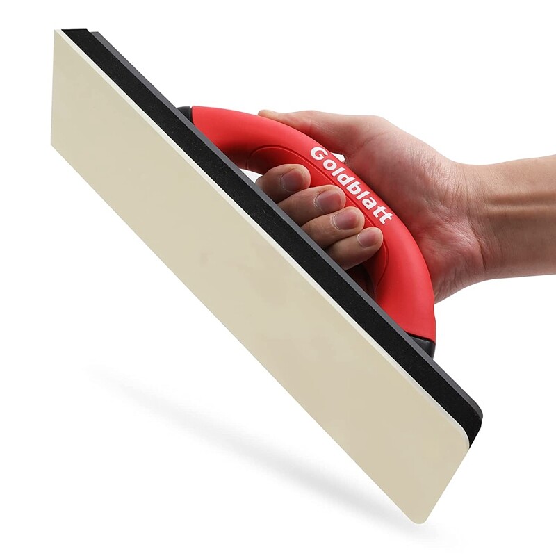 Goldblatt 4"x12" Grout Float Molded Rubber Grout Float, Floor & Tile Grout Tools