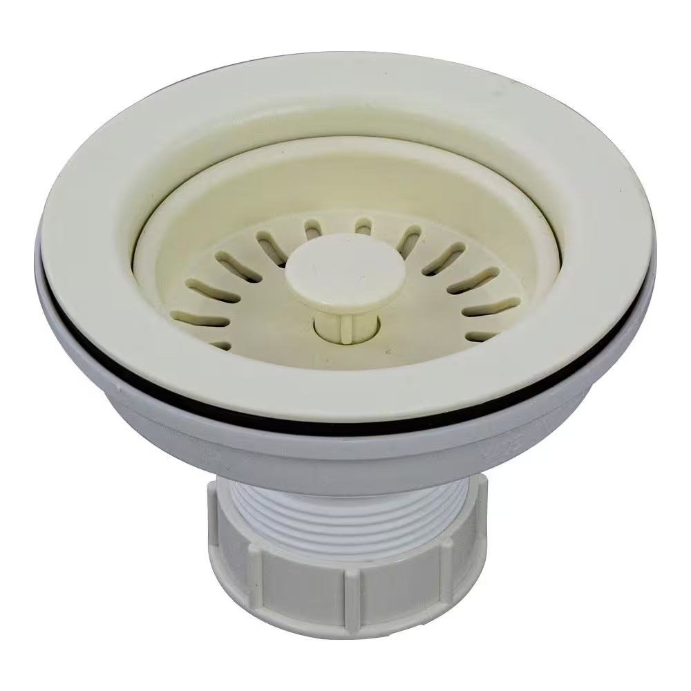 3.5 In. Plastic Strainer in Biscuit