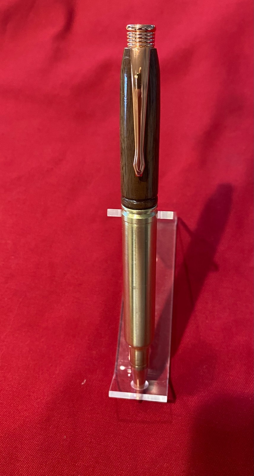 Hand Crafted 300 Weatherby / walnut  bullet pen Made in USA "IN STOCK"