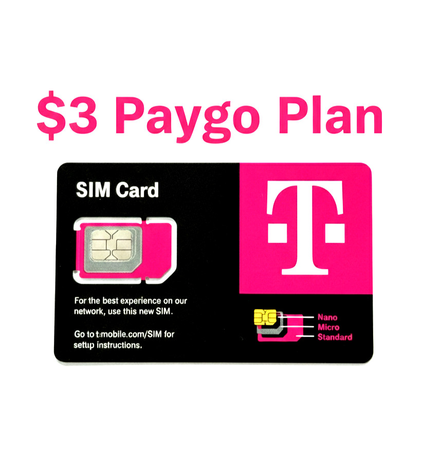 T-Mobile PayGo | $3/mo. Pay As You Go Plan with Talk Text