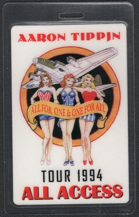 Aaron Tippin Backstage Pass - 1994 Laminated Pass