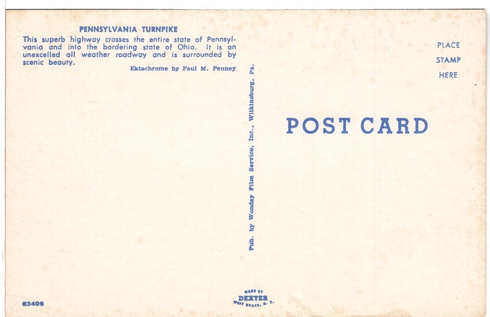 PENNSYLVANIA TURNPIKE - PC2927