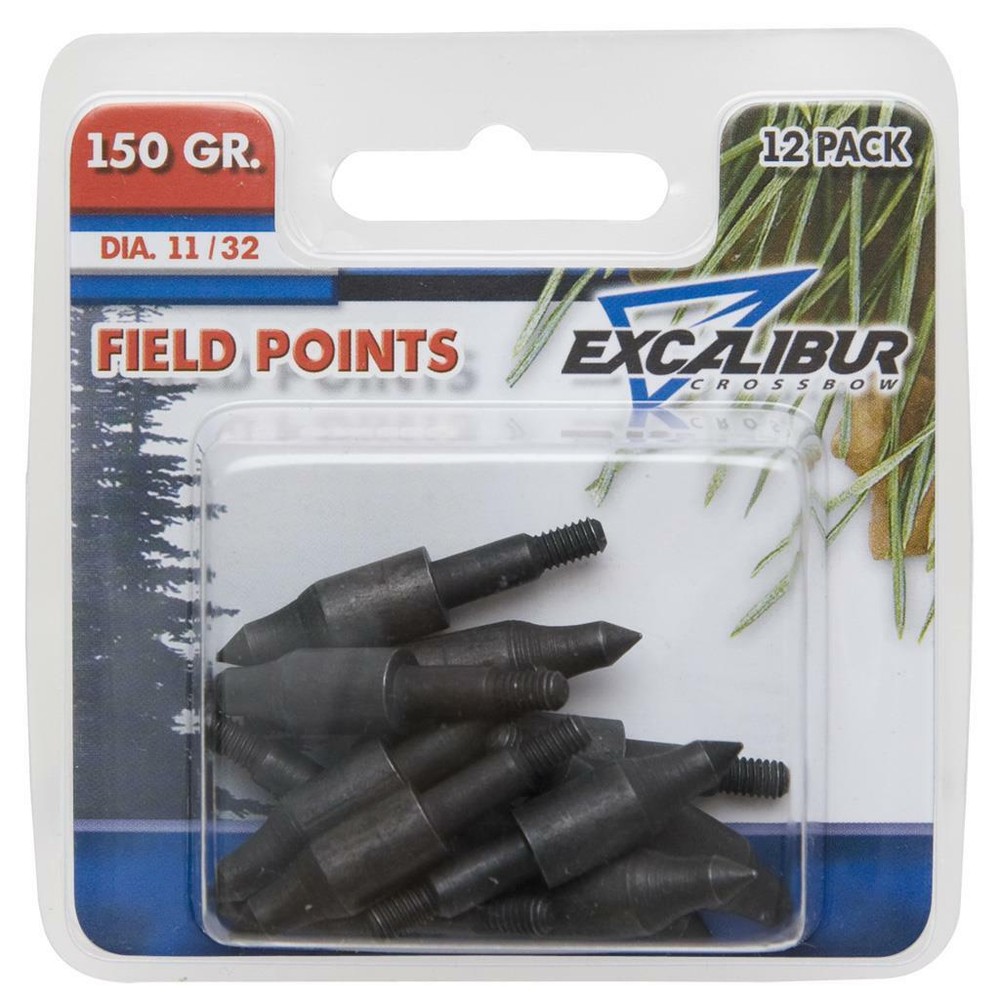 Excalibur Field Points 11/32 150 grain 12 pack