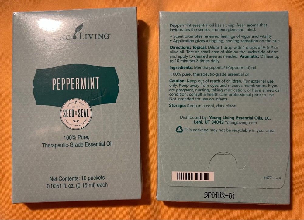 Young Living Essential Oils Sample / Travel Packets