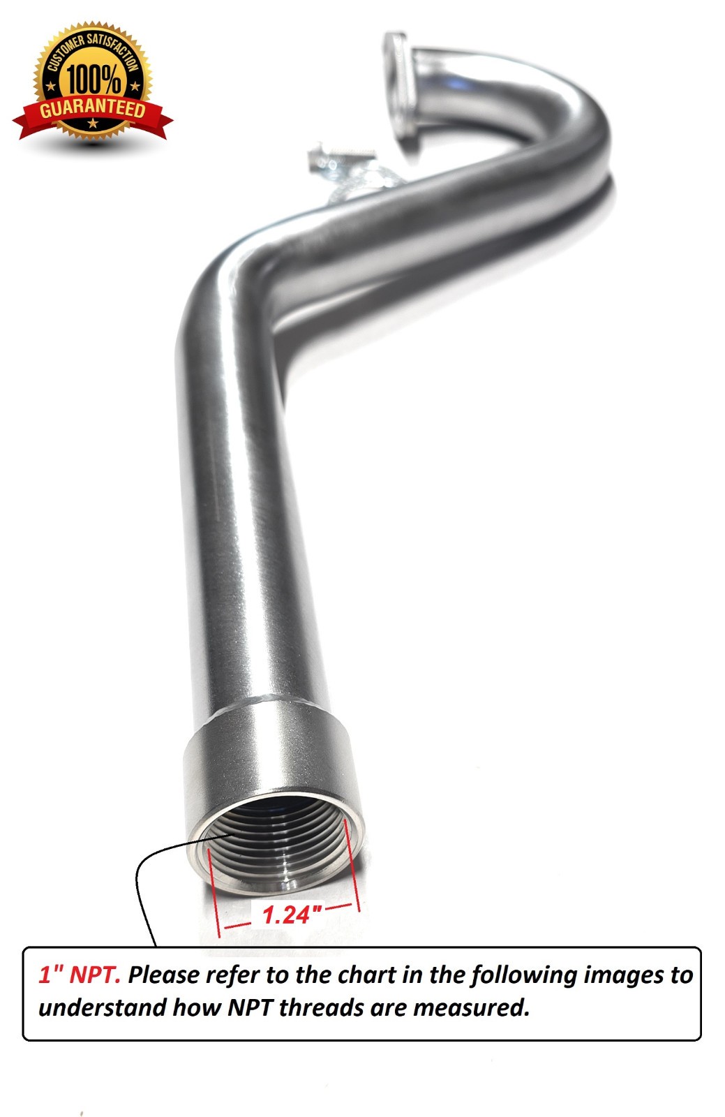 Heavy Duty Center Mount Exhaust | 1" NPT | Predator MAX 459cc | Made in USA