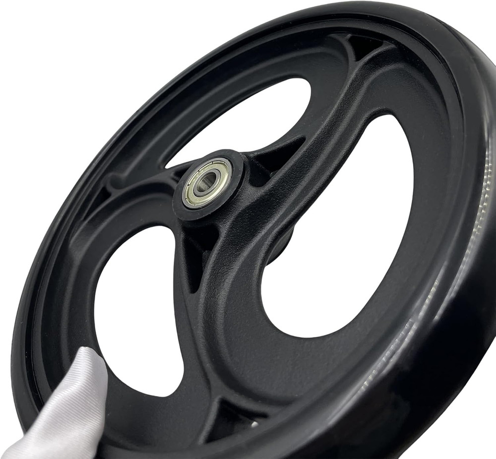 2 Pcs 8 Replacement Wheels for Rollator Walker Wheelchairs with Axle & Nuts