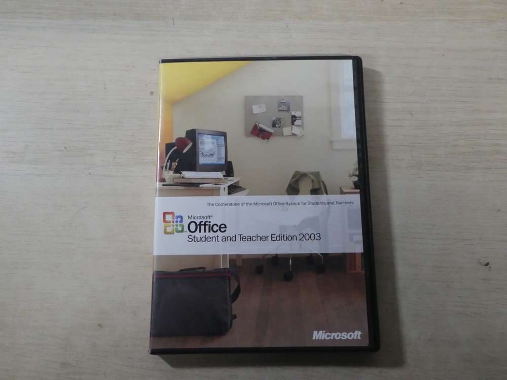 Microsoft Office Student & Teacher Edition 2003 with Key Software PC CD Rom