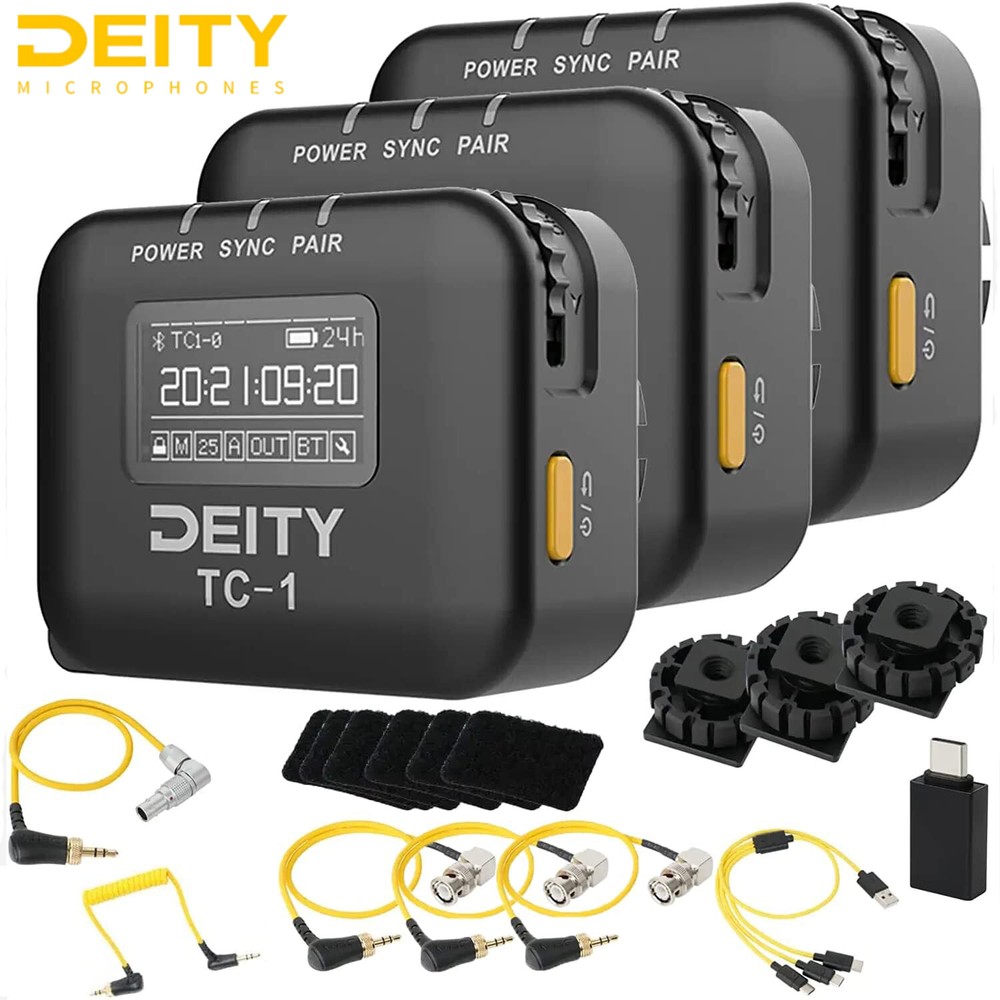 Deity TC-1 Kit Wireless Timecode Box 2.4G Radio 250ft Timecode Accuracy 0.5ppm