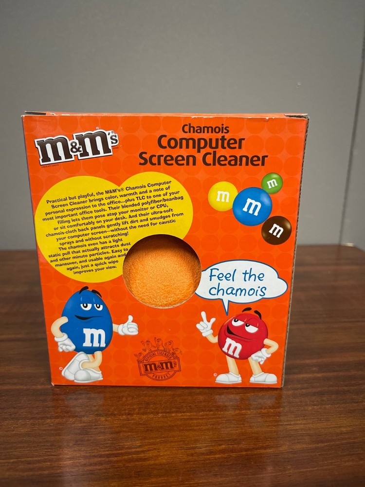 M&M's Chamois Computer Screen Cleaner (Orange M&M)