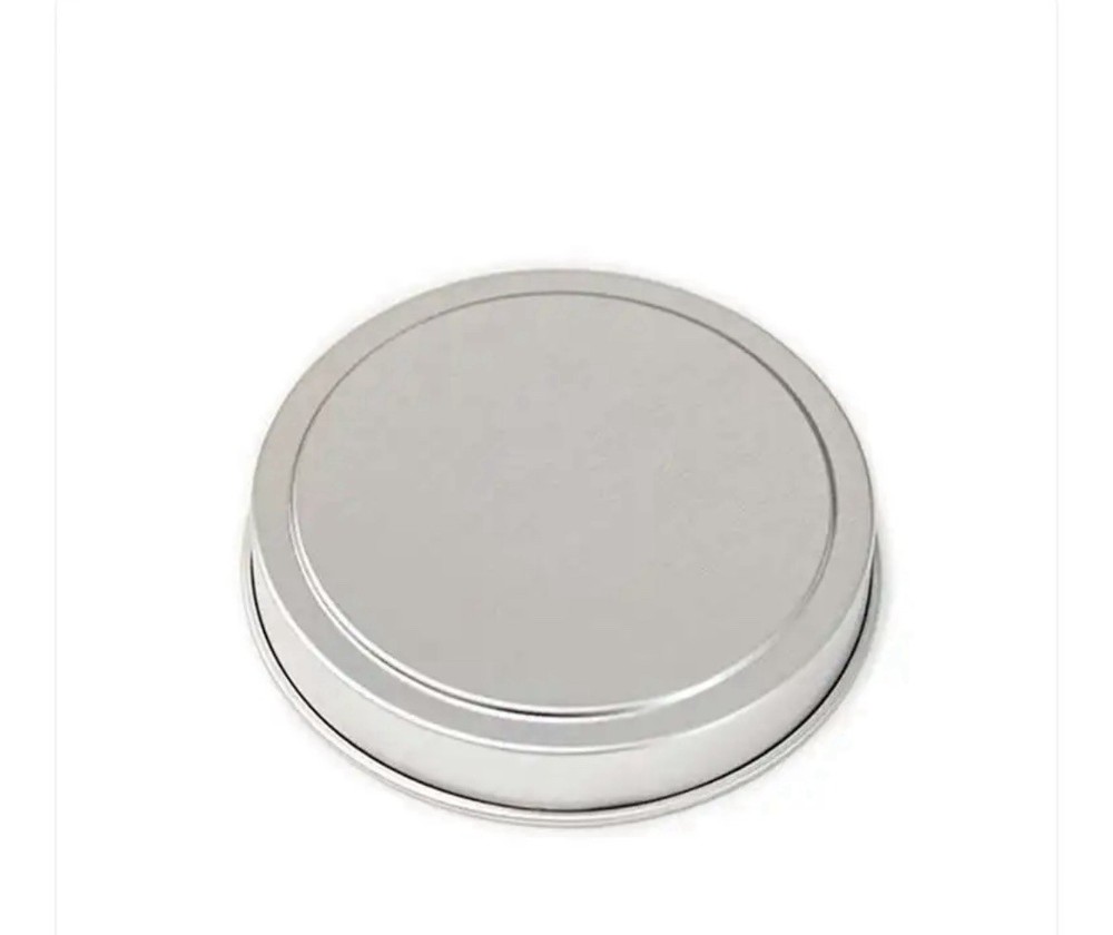 CandleScience - 4 oz. Candle Tin With Lid - Silver - 12 Count