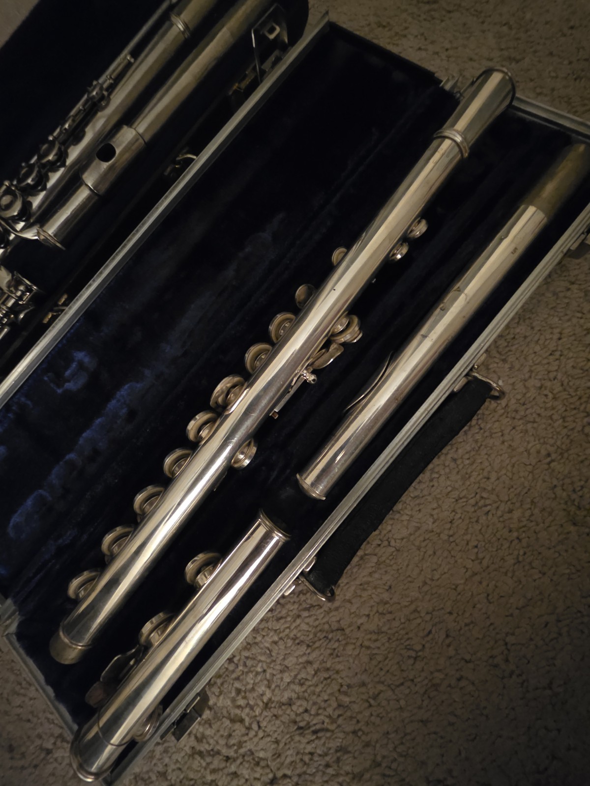 Two King Cleveland Flutes w/ Case Closed Holes C Foot