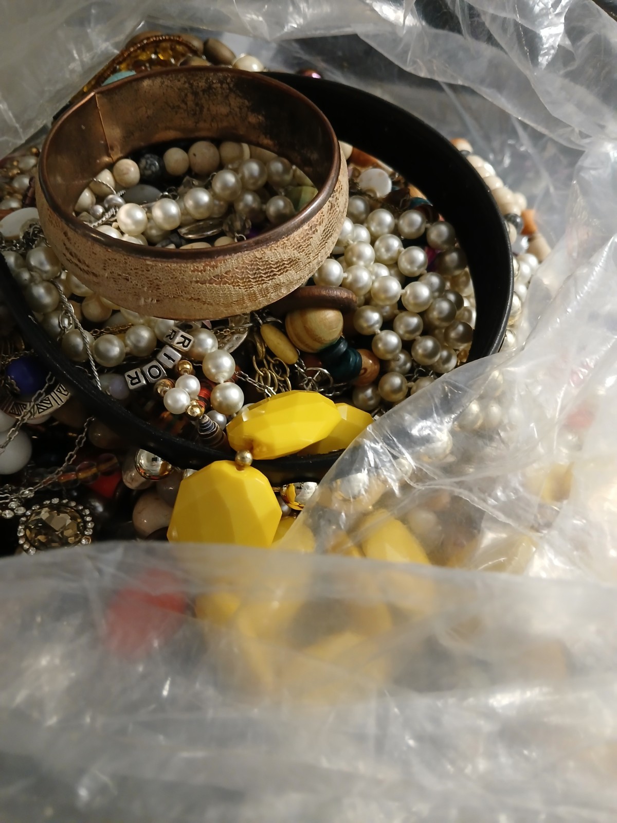 Almost 8 Lbs. Jewelry Grabbag Some Wearable Some Tangled All Great For Crafting