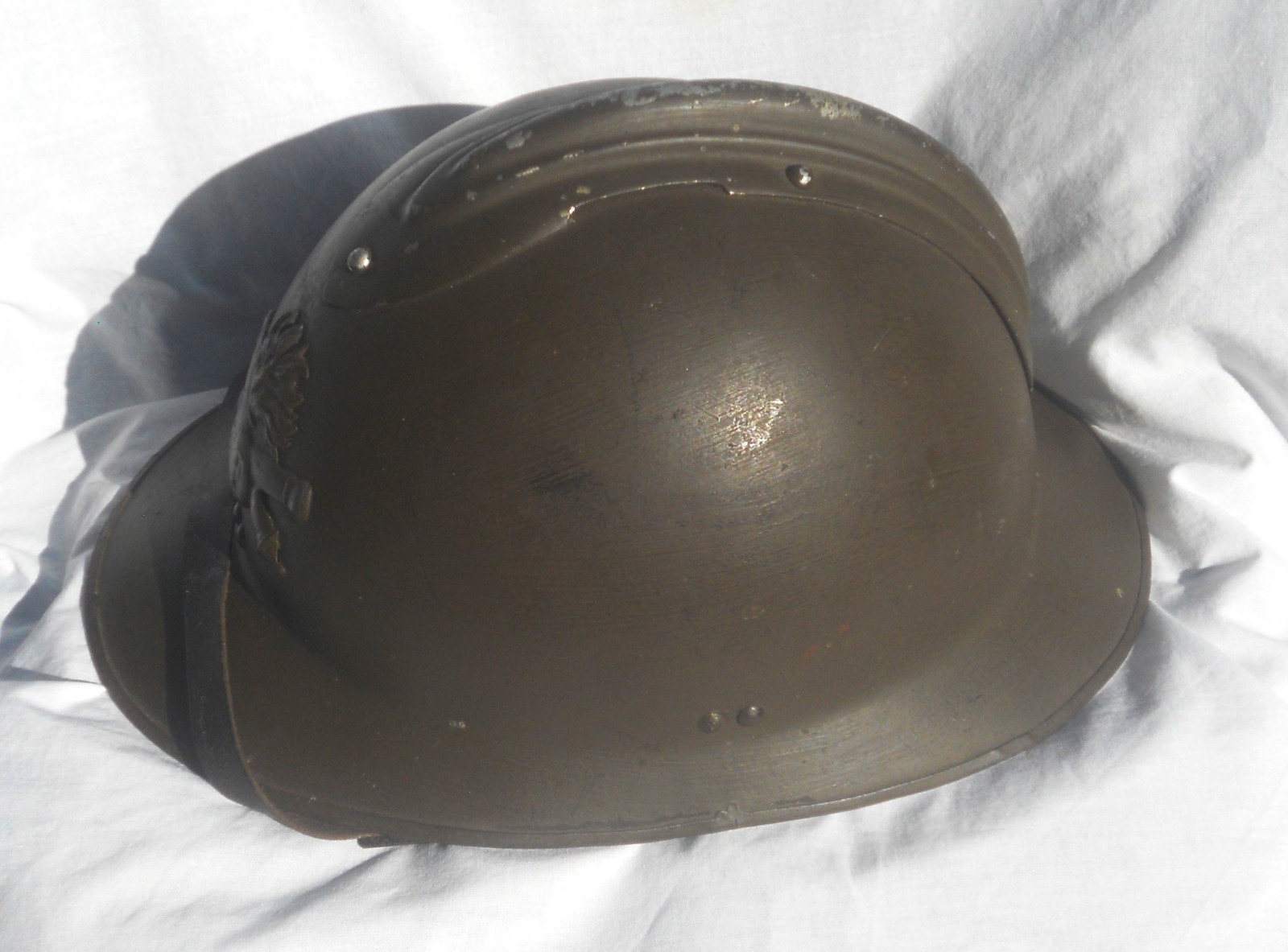 Helmet model 1926 artillery chin strap and cap