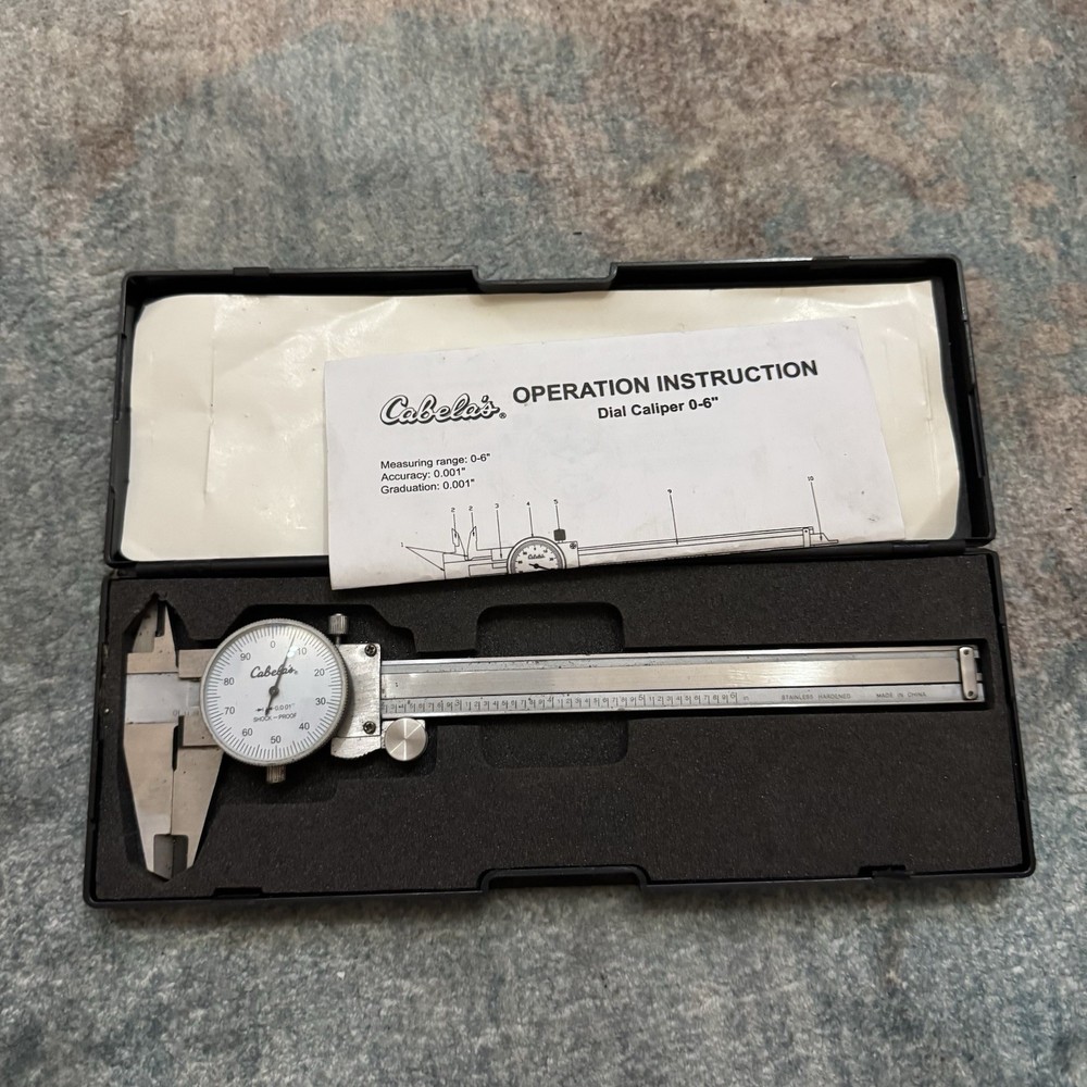 Cabela’s 6” Digital Caliper With Carry Storage Case