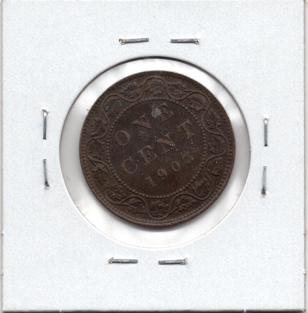 1905 Canada 1 Cent Coin -VF