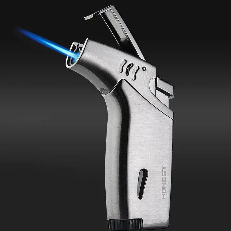 Jet Flame Torch Lighter Kitchen Cigar Adjustable Gun Welding Refillable Butane