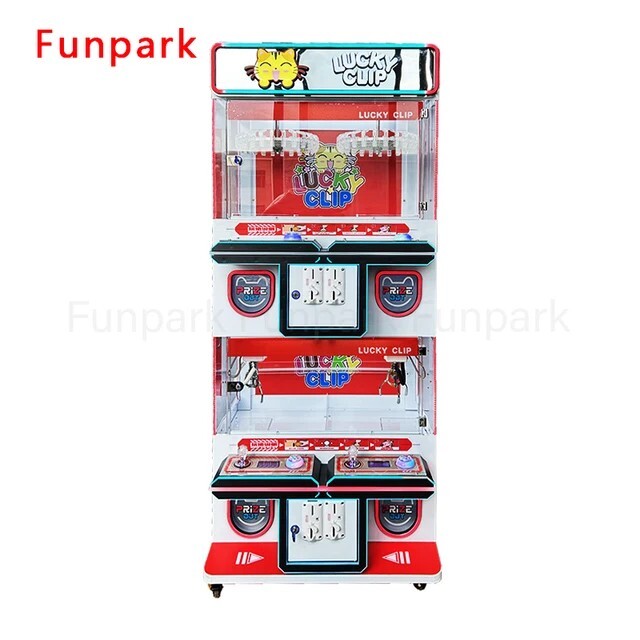 Rotating Spinning 25 Clip Prize Skill Redemption Claw Machine Arcade Combo (4)