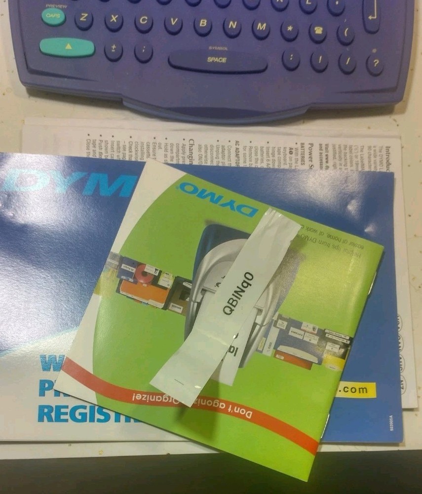 Dymo Label Manager Maker 200 Machine W Box Tested Working