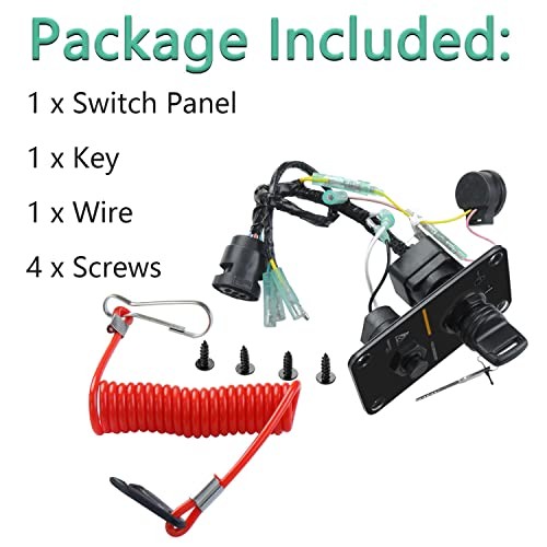 Main Switch Panel Single Engine Key Switch Panel Assembly On-Off-Start Control