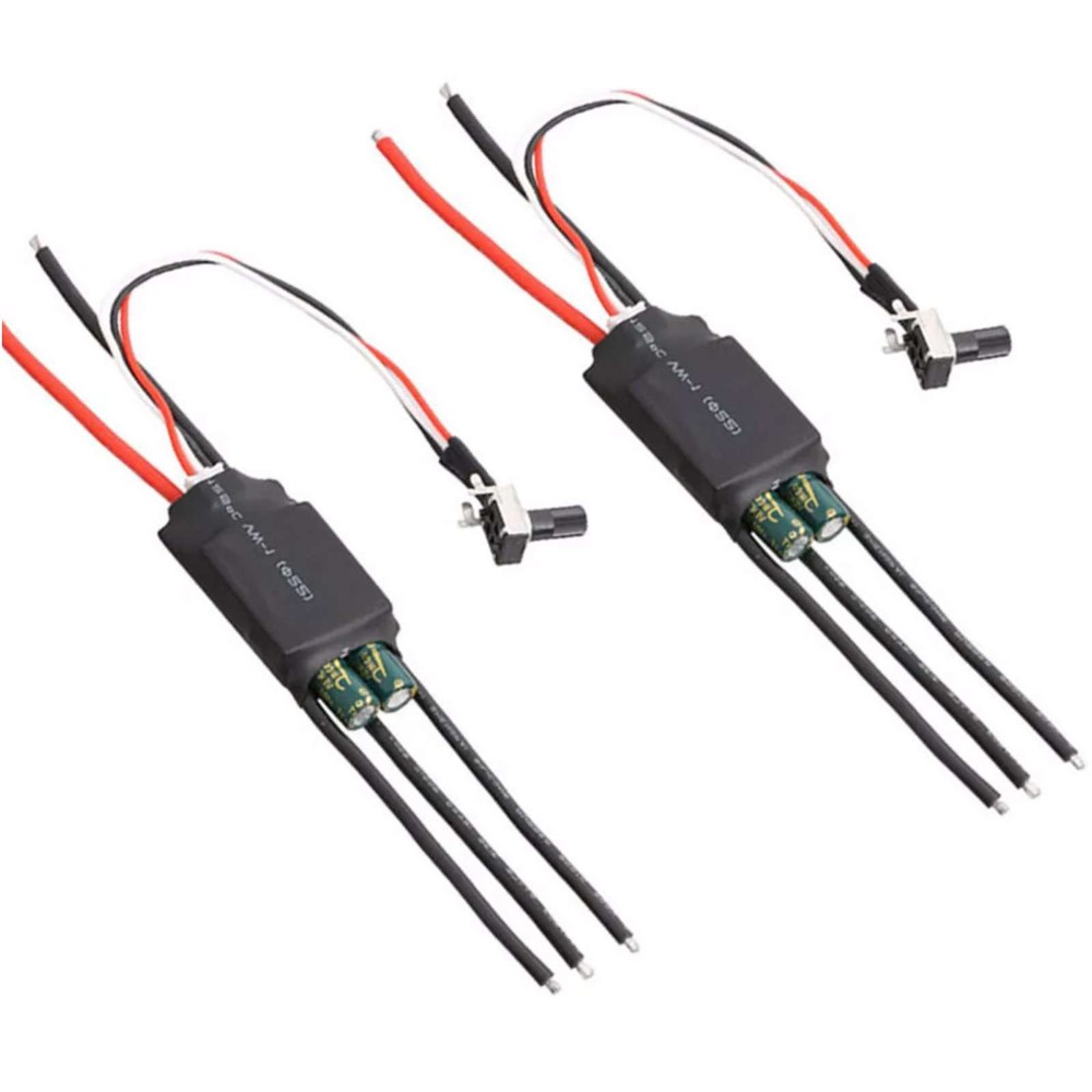 DC 200W 7-24V 2pcs 3-phase Brushless Motor Driver BLDC ESC Speed Controller