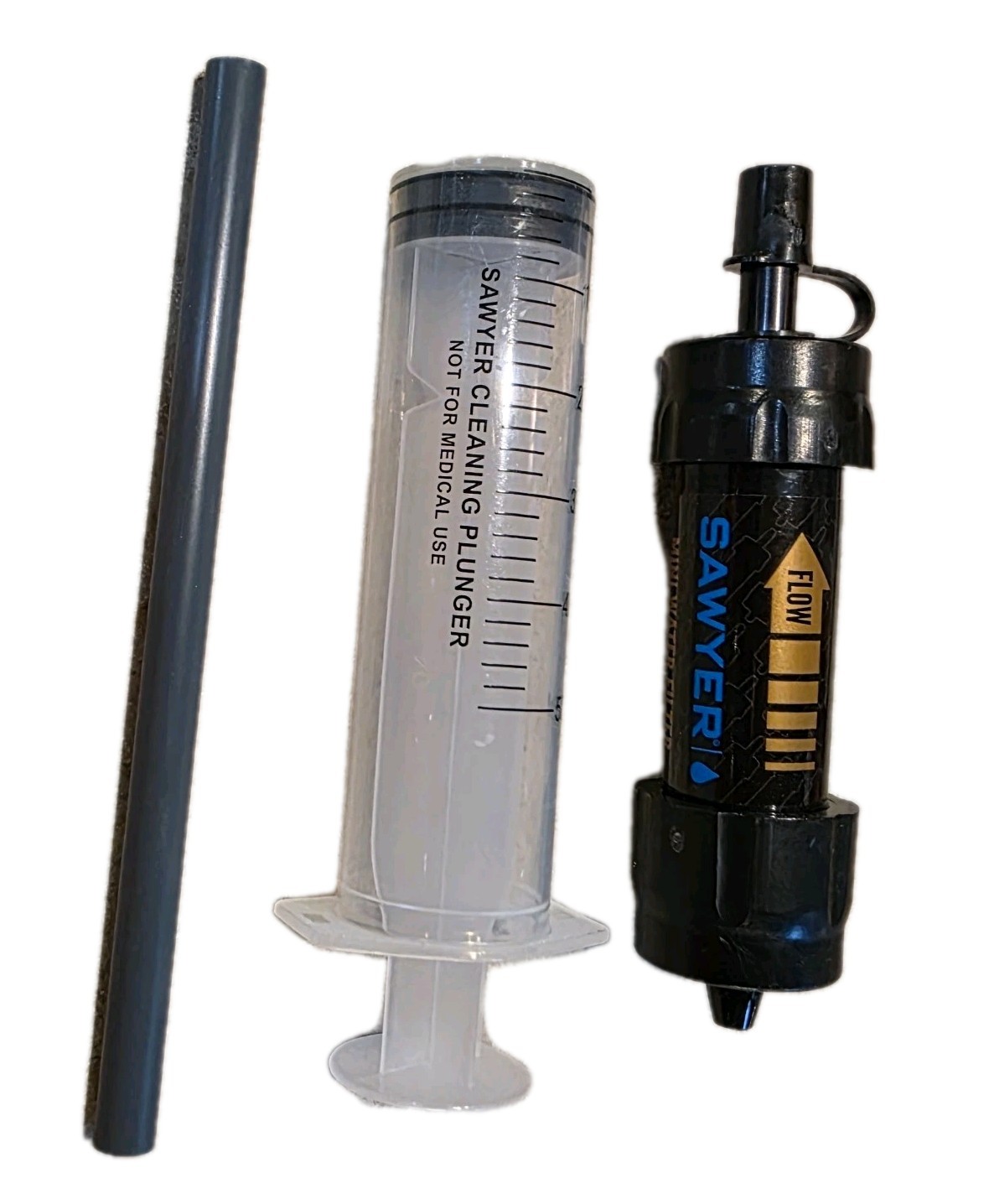 Mini Water Filtration System By Sawyer Single Pack Straw. Emergency-camp-hike