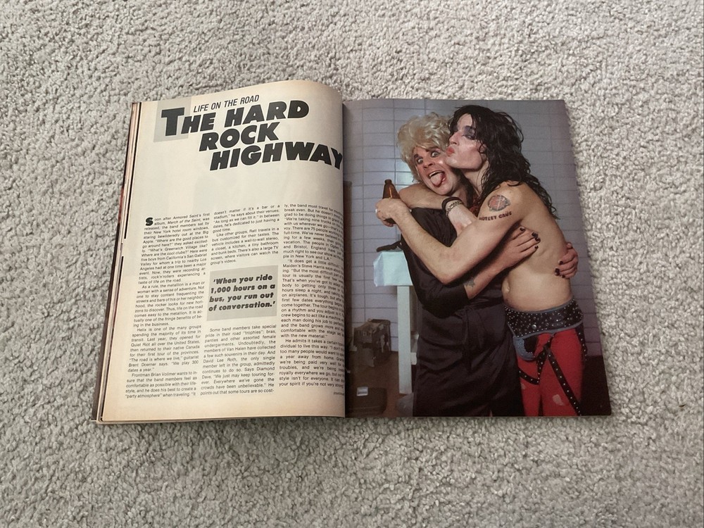 FACES METAL MUSCLE MAGAZINE FALL 1985 KISS VAN HALEN TWISTED SISTER MOTLEY CRUE