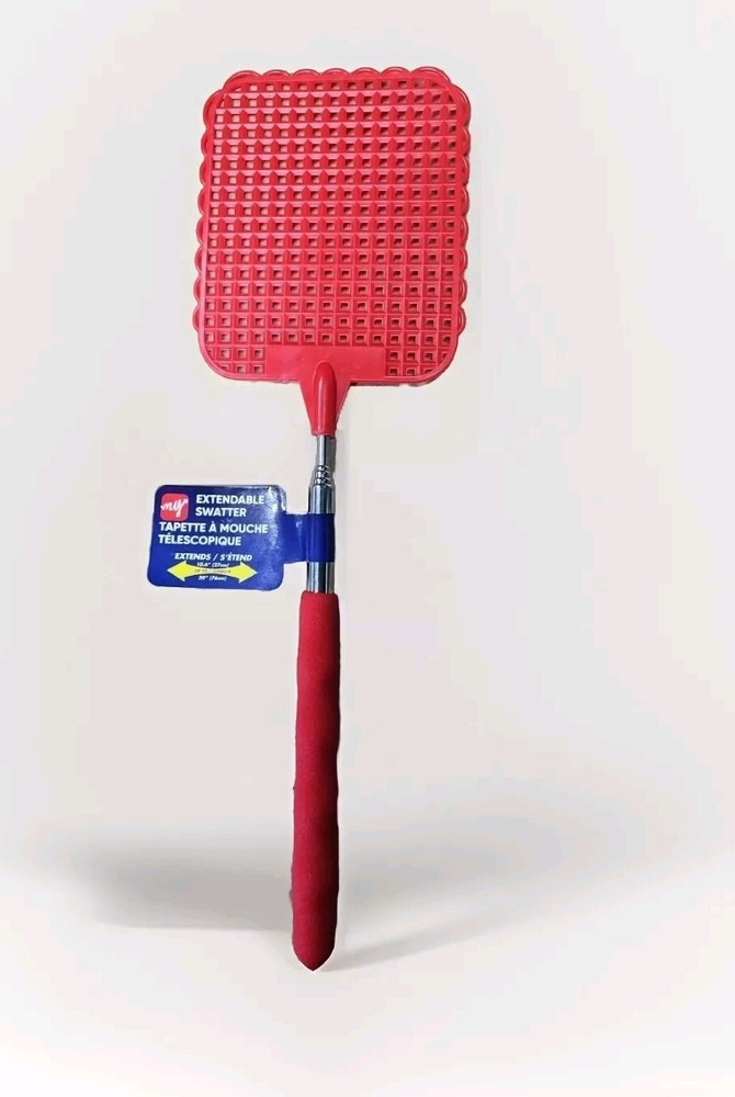 Telescopic Telescoping Fly Swatter Bug Mosquito 28" Extendable Insect Killer