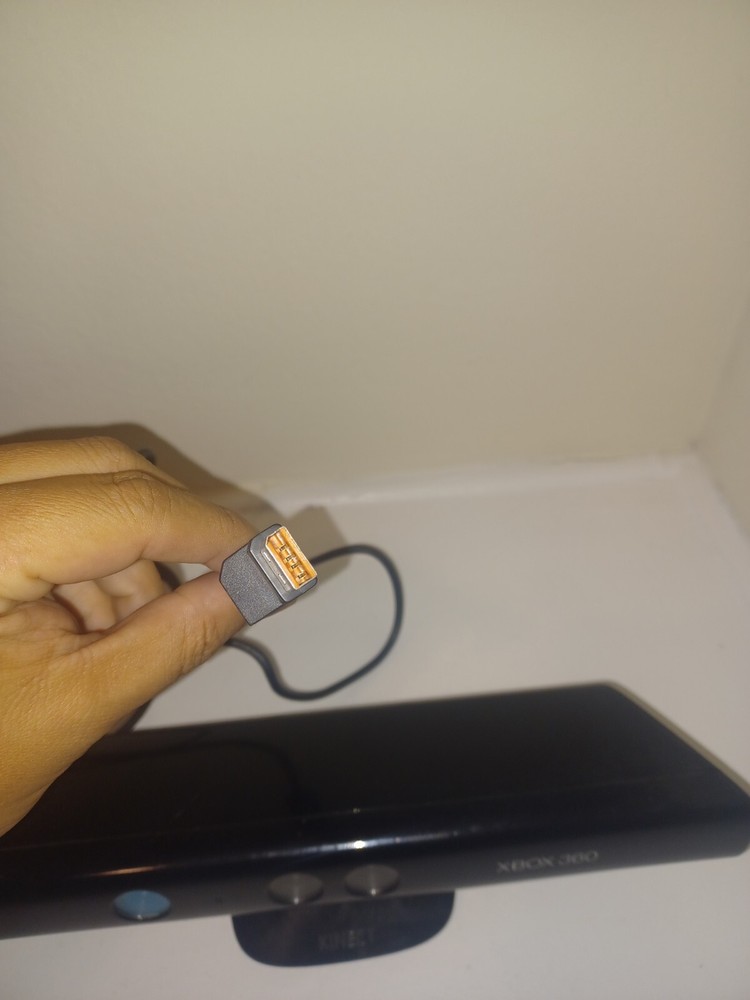 Xbox 360 Kinect Sensor Black Complete With Power AC Adapter Microsoft works